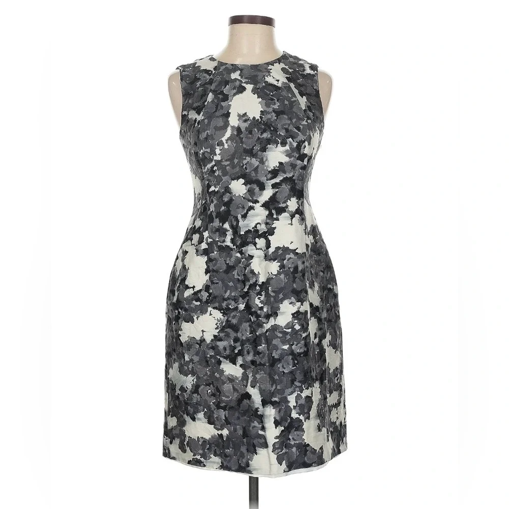Kate Spade “Leena” Ivory Black Floral Sleeveless Dress ~ Sz 6